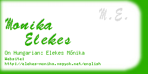 monika elekes business card